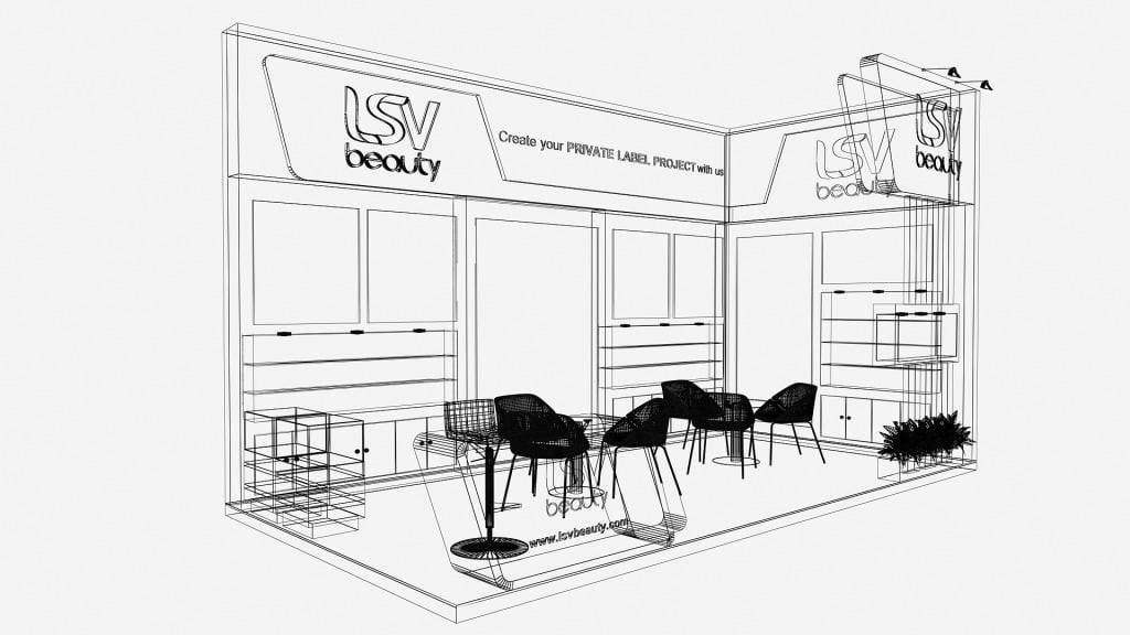 LAV Beauty world exhibition stand design